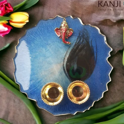 resin pooja thali image